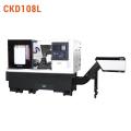 CKD108L CNC 테일 스톡이있는 수평 선반 기계