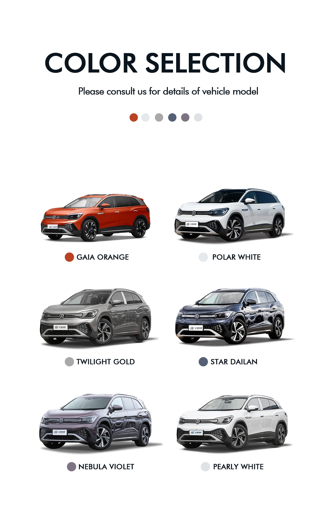 Spot 2022 ID6 Crozz PRO New Energy Electric Car High Speed SUV Electric Vehicle Cheap Used Car Electro Car Fast Charge EV Car Electrical Vehicle