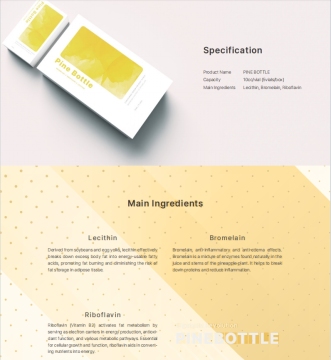 korea Pine Bottle Lipolysis Fat Dissolving Lipolysis 10mL X 5 vials (Bromelain)