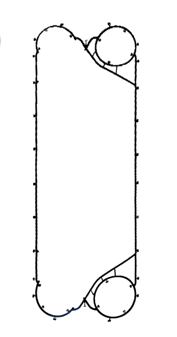 OEM EPDM gasket for plate heat exchanger T20B