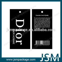 China hang tag clothing hang tags fancy hang tags