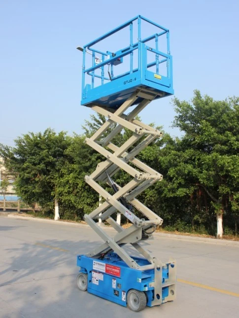 Gtjz12 300kg Lifting 12m Battery Powered Self Propelled Scissor Lift Platform