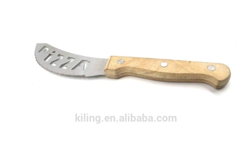 wood handle stainless steel pizza knif pizza cut