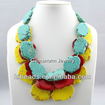 Unique turquoise necklace hot selling style TQN0140