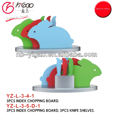 3 pieces lovely Rabbit shape cutting board animal cutting board