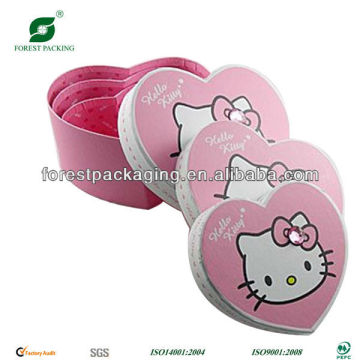 FOLDING HEART SHAPE PAPER BOX FP500534