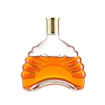 Embossed Brandy Vodka XO Whiskey Wine Glass Bottle