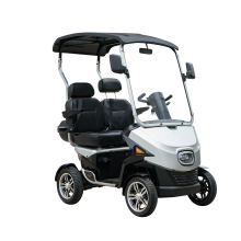 High Quality 4 Wheel 2 Seat Handicapped Electric Mobility Scooter with Roof