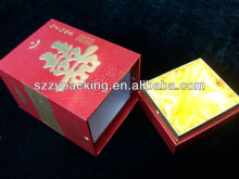 2 pieces Individual wine pack box with velvet tray