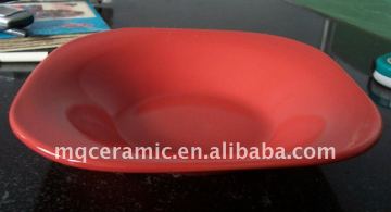 Stoneware glazed dinner plate