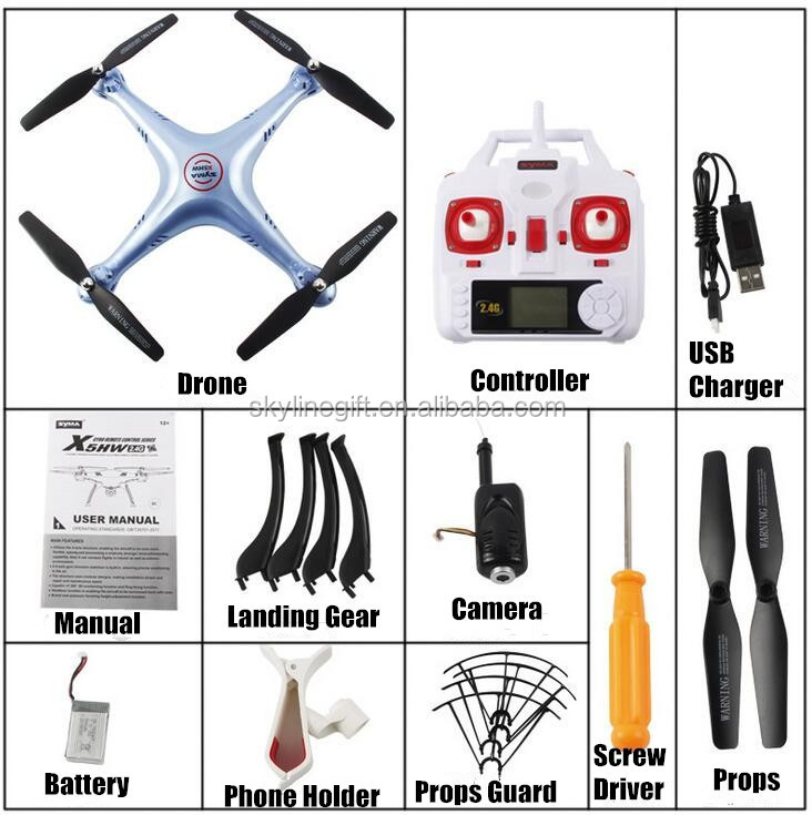Height hold Syma X5HW FPV Drone quadcopter with camera and phone holder