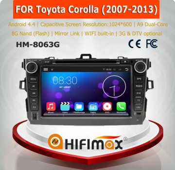 HIFIMAX Android 5.1.1 Toyota corolla car stereo with gps navigation mp3 radio cd player car dvd player for toyota corolla verso