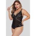 Body lingerie femme transparente grande taille