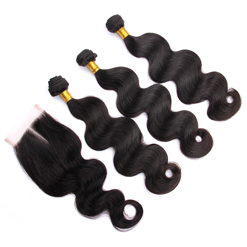 Large stock mink bundle hair with closure, china manufacturer cheap hair vendors, mink virgin brazilian hair bundle