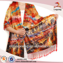 Digital Printed Brushed 100% Silk shawls pakistani
