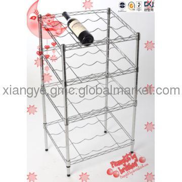 4 Tire Slanted Wine Rack
