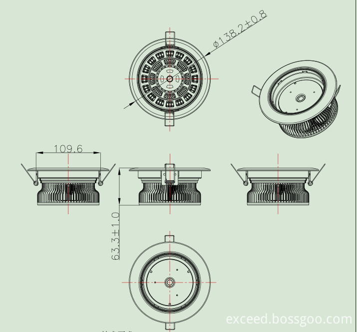 12w led ceiling light