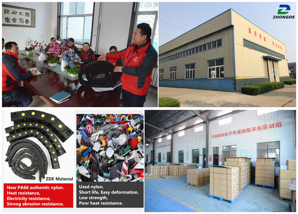 High quality plastic nylon cable drag chain white dust-free Cable Carriers