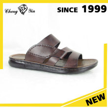 China Wholesale Sandals Men Fashion Coffee Beach Slipper PU Men Sandals 2017