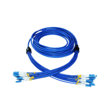 6U 12-Core LC Telecom Outdoor Breakout Armored Patch Cords
