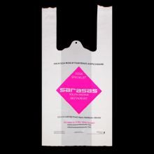 Biodegradable Supermarket Plastic Vest Carrier Shopping Bag