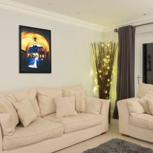 rectangle or customized Shape and acrylic and led light,aluminium Material clip snap frame