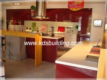 Affordable Lacquered Kitchen Cabinet (KDSLC012)