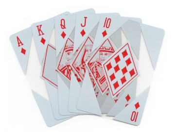 custom printing plastic transparent poker cards