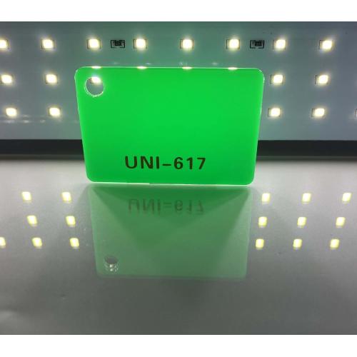 Lastra in plexiglass acrilico verde traffico 3 mm, spessore 1220 * 2440 mm