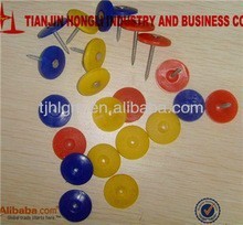 plastic head nails/Plastic Cap Nails/plastic cap galvanized roofing nails