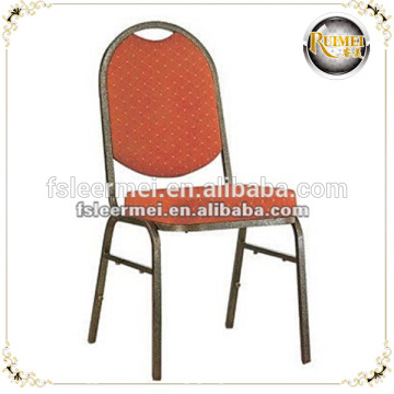 cheap used steel banquet chair with cushion