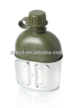 Metal/Plastic Material Military Canteen