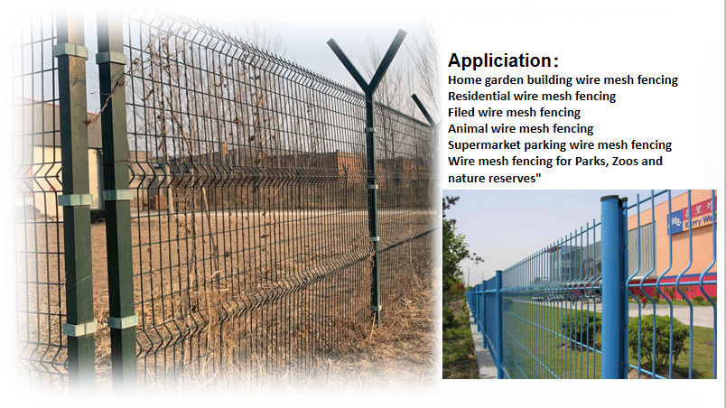 Galvanized V mesh fence 3D bending fence