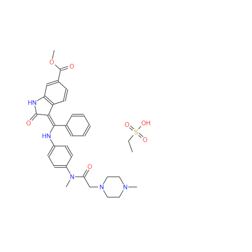 CAS: 656247-18-6 Nintedanib етансулфонатна сол