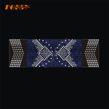 Butterfly Shaped Tailless Cheer Bow Heat Rhinestone