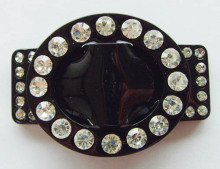 Hot-sell Rhinestone Shoe Buckle, Plastic Shoe Flower, Acrylic Dress Buckle