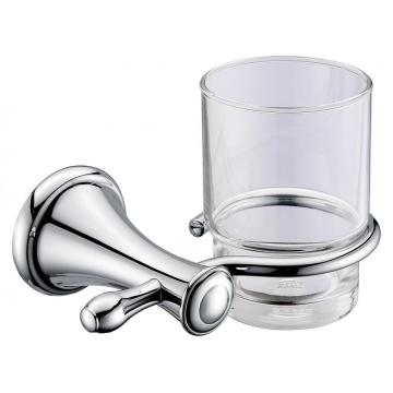 Chrome Glass Cup Holder For Shower-room