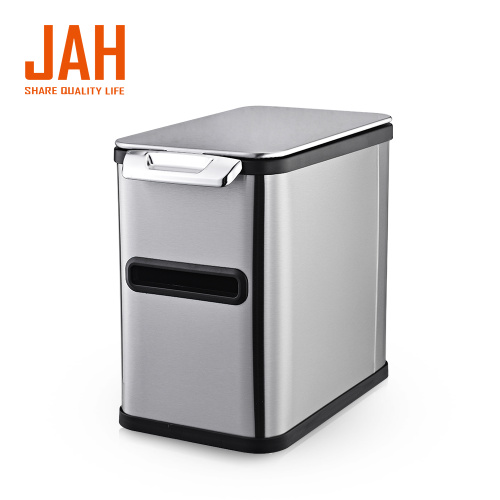 JAH Hand Press Simple Stainless Steel Garbage Bin