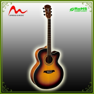 acoustic guitar with rapid delivery