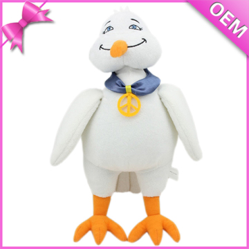 10" Standing White Plush Stuffed Plush Bird Toys, Cute Stuffed Bird Toy, Plush Bird