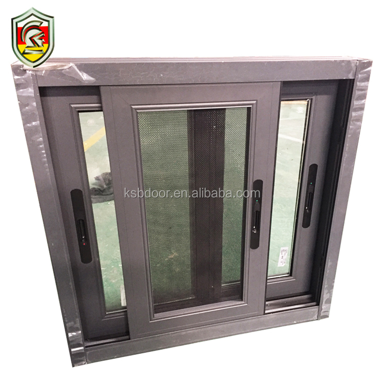 Ghana modern house style single frosted glass bathroom window with mosquito net