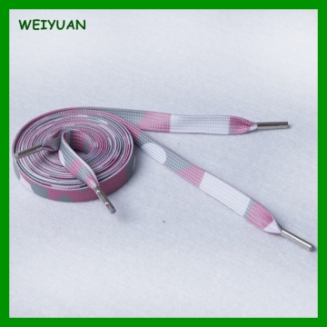 Custom design polyester material shoelace