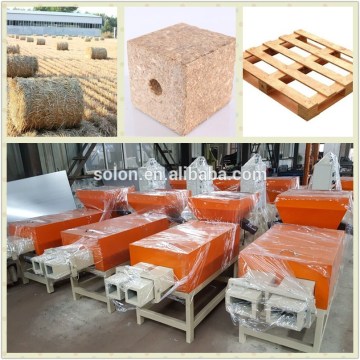 Best Selling Wood Sawdust Pallet Feet Making Machine Wood chip block machine