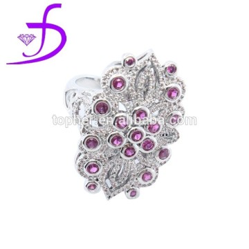 zirconia jewellery 925 CZ fashion ring zirconia mirco pave ring