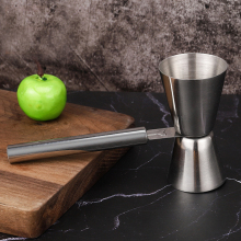 Stainless Steel Custom Wholesale Measuring Jigger 15/30ML Ounce Bar Tool with Handle