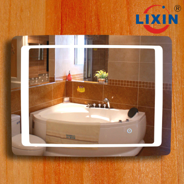 Wall mounted installation gorgeous villas or starred hotel backlit mirror advance defogger mirror