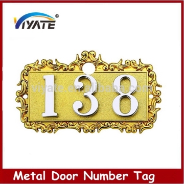 Doorplate Suitable For Hotel Metal Number for door Custom Metal Doorplate