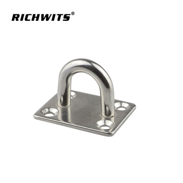 Stainless steel Square Pad Eye for marine, mooring plate or eye plate,yacht pad eye plate