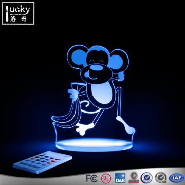 Acrylic Monkey Shape Led Night light