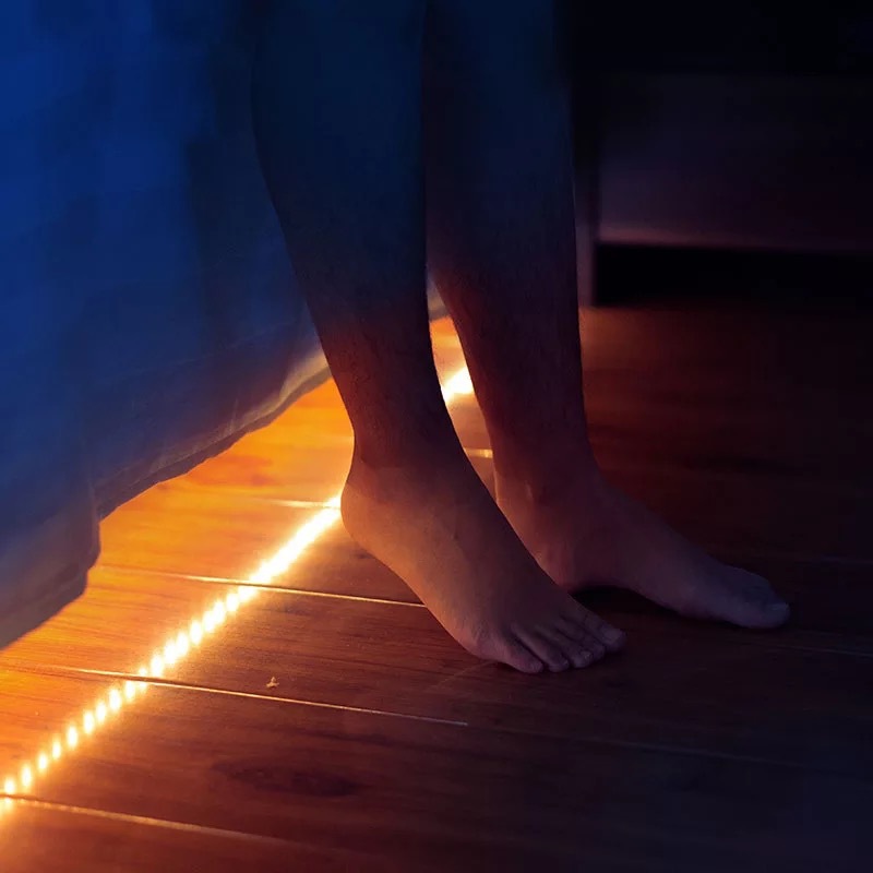 Induction Light Intelligent Human Body Control Bed Night Wardrobe Cabinet Light Strip